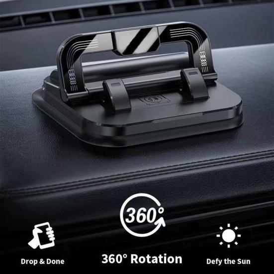 Car Phone Holder with Parking Number Plate 2-in-1 Multi-functional 360 Degrees Rotation Phone Stand