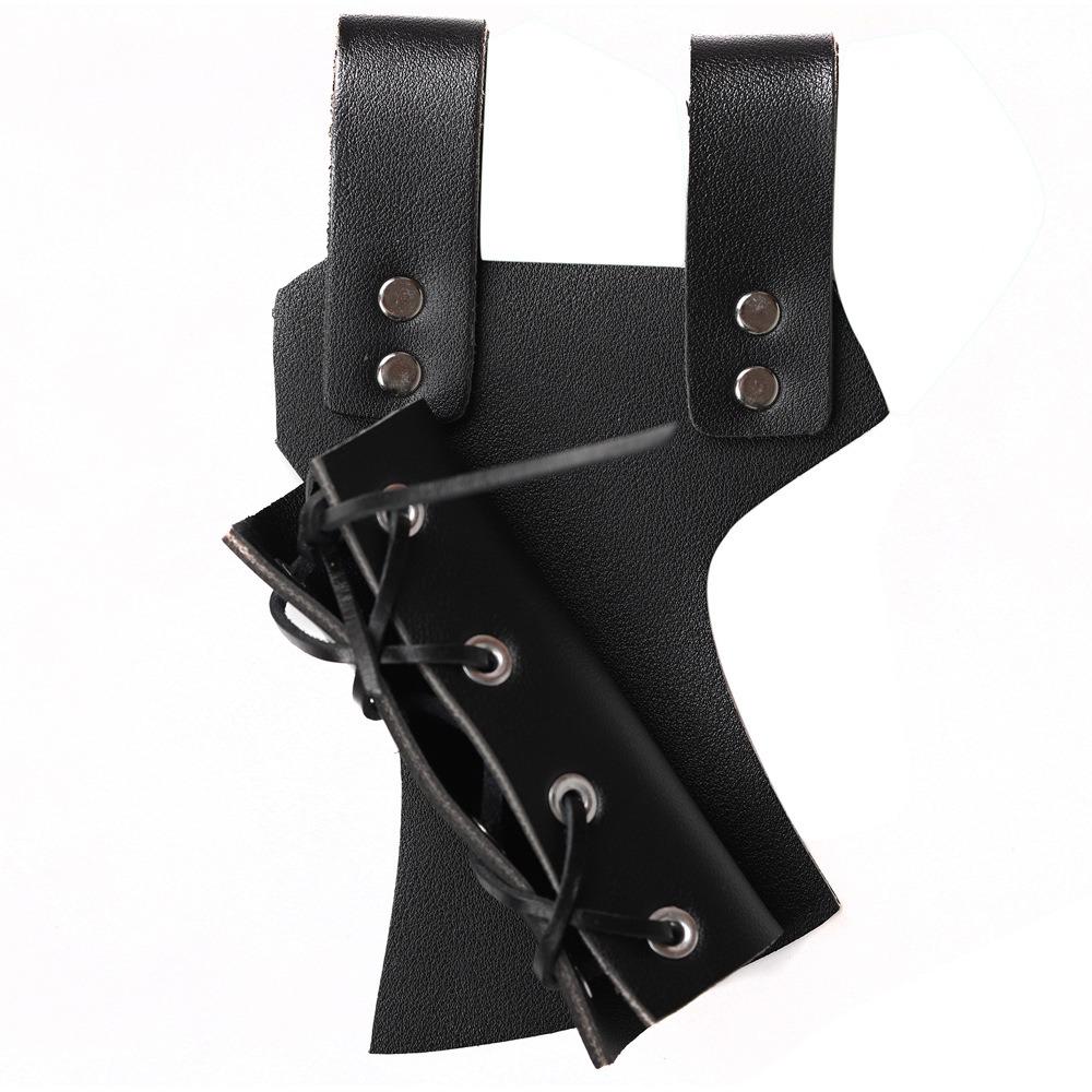 

PU Leather Sword Holder Belts Vintage Sword Strap Durable Weapon Cosplay Gear For Adult Men чорний
