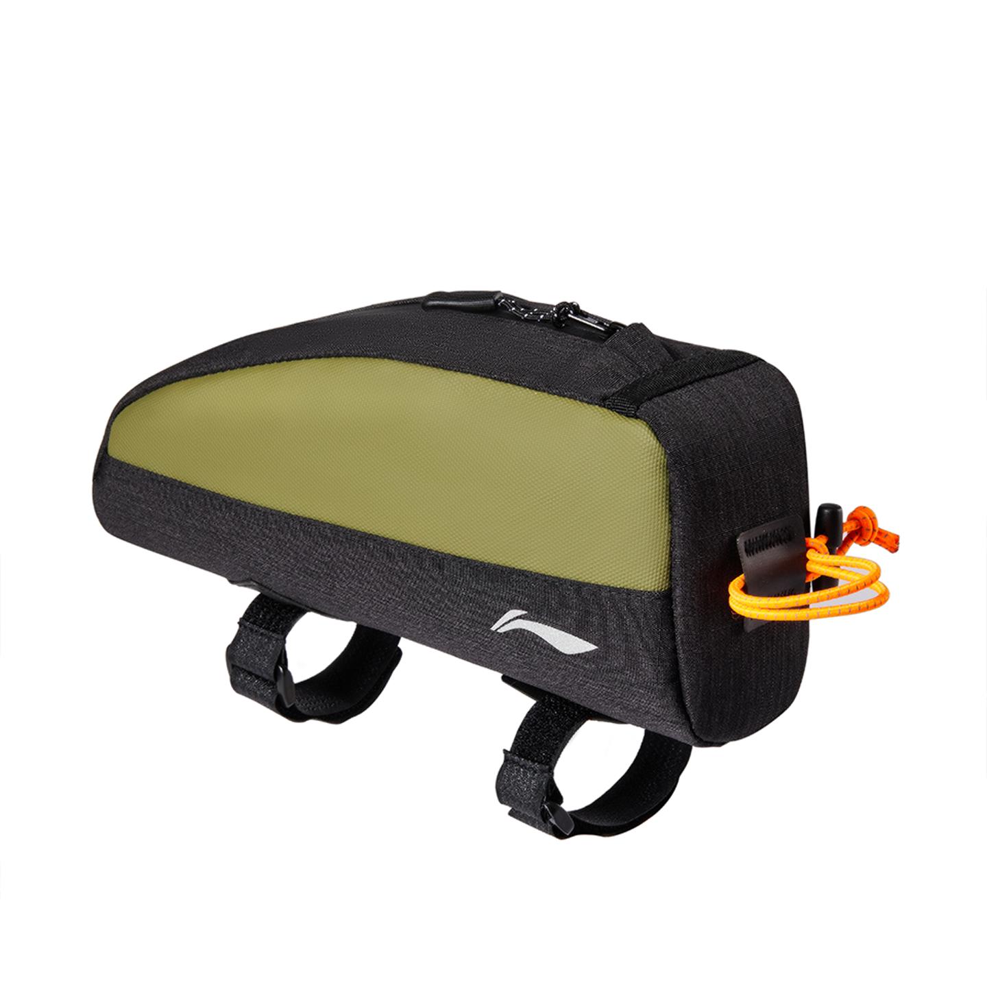 Li Ning Bicycle Bag Multifunctional Lightweight Waterproof Wear-Resistant Men Bags Black Green LCUB093 Black Green