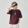 Boys' Summer Chinese Style Fun Text T-Shirt