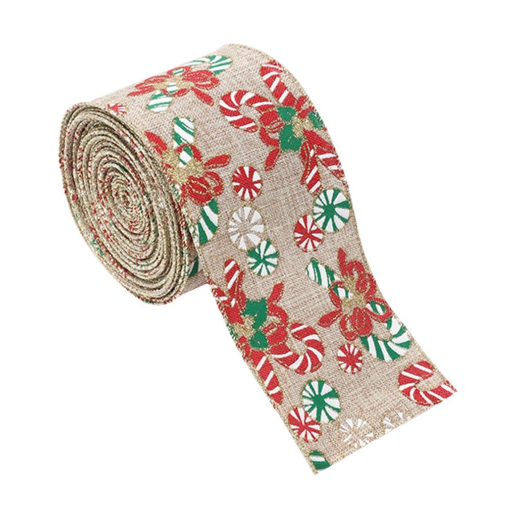 Christmas Ribbon Gift Box Fashionable Holiday Decorative Satin Band for Bouquets Wedding Festivals Sewing Craft Party Favor
