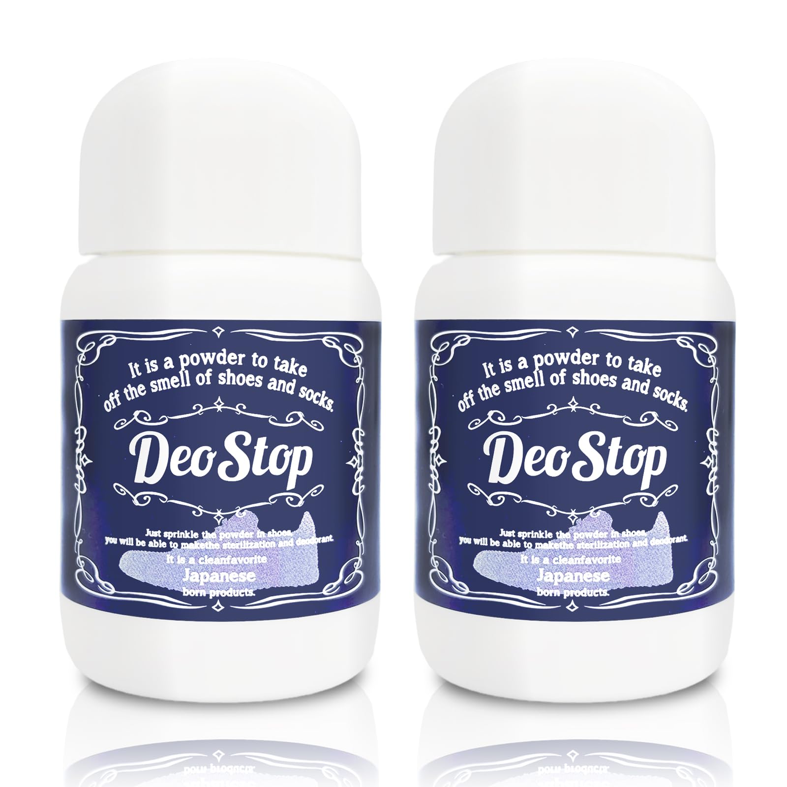 DeoStop Дезодорант для обуви 60 г x 2 упаковки Порошок без запаха, (120 г всего),
