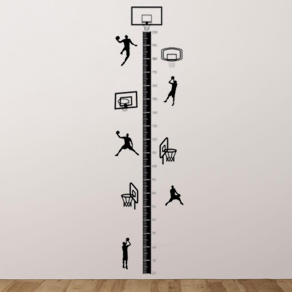 Height Chart Wall Decal Decoration Accurate Self Adhesive Wall Ruler Wall Decor for Nursery Bedroom Living Room Home Play Room