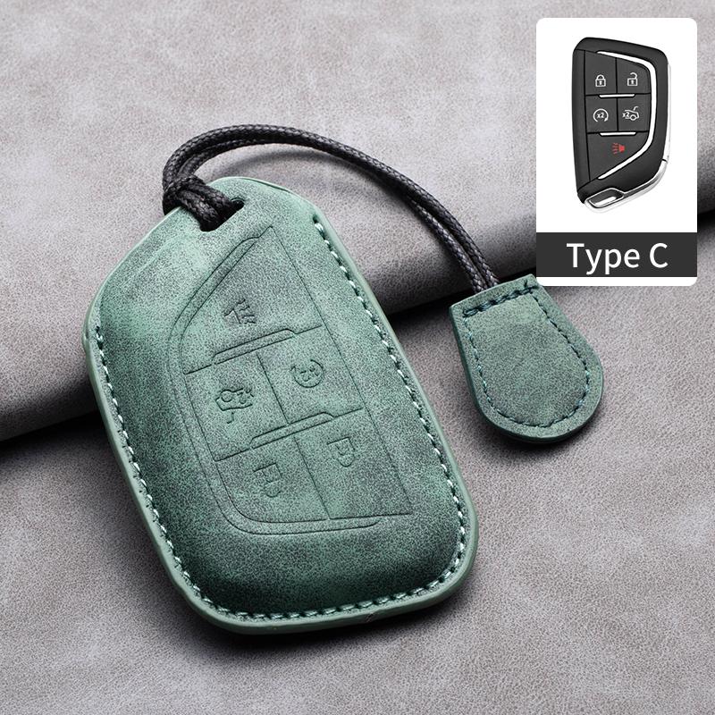 New Sheepskin Car Remote Key Cover Case Shell For Cadillac ATS-L XTS XT5 CTS CT6 ATS 28T SRX Escalade 2015 Styling Accessories