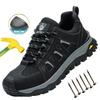 Work Shoes Non Slip Rubber Boots Comfortable Safety Shoes Man Work Shoes With Steel Toe Puncture Proof Safety Work Sneakers