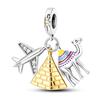 Pyramide Mama Baumeln Charm Fit Armband 925 Sterling Silber Kleopatra Pharao Charms Perlen Anhänger Silber Original Schmuck