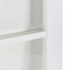 Sliding Door White 93 x 232 cm Solid Pine Wood and Glass