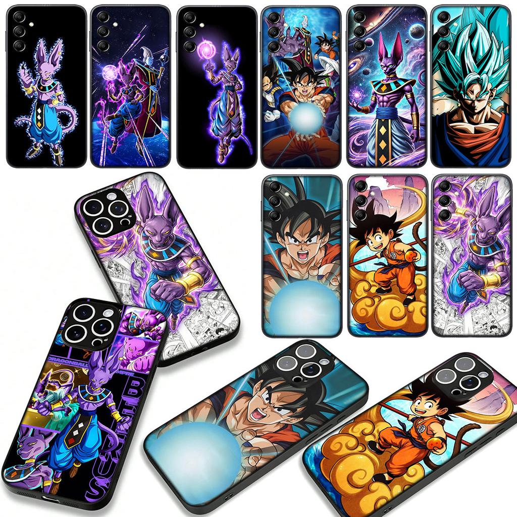 Beerus Whis Dragons Gokus Balls Case for Samsung Galaxy A07 A13 A12 A14 A23 A50 A51 A52 A53 A70 A71 A72 A21S A04 Note 20 9 8 10