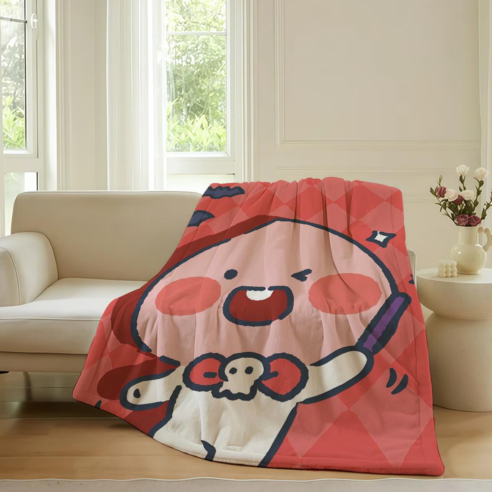 Cartoon cute K Ka K kaos F Friends Blanket For Sofa Office Bed Plane Travel Sleep Read Relax Camping Soft And Warm