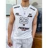 Summer Men's Round-neck Vest Is A Simple, 23-letter Printed Street Fashion Casual Wear That Is Breathable