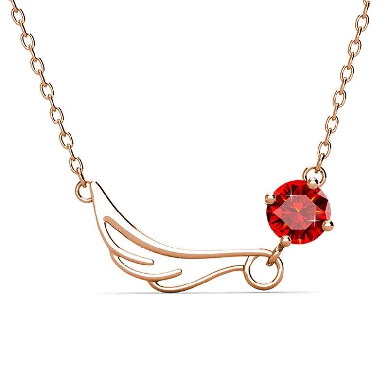 

Муассанит 1 карат, подвеска из стерлингового серебра 925 пробы для женщин, Крылья ангела, сверкающие разноцветные бриллианты, элегантное ожерелье, пройденное испытание