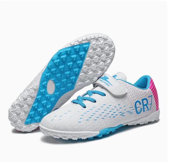 Football Shoes Multi-Color Cr7 Joint Design, Wear-Resistant Pu Upper Wrapped Shoe Type, Youth Training And Competition Shoes