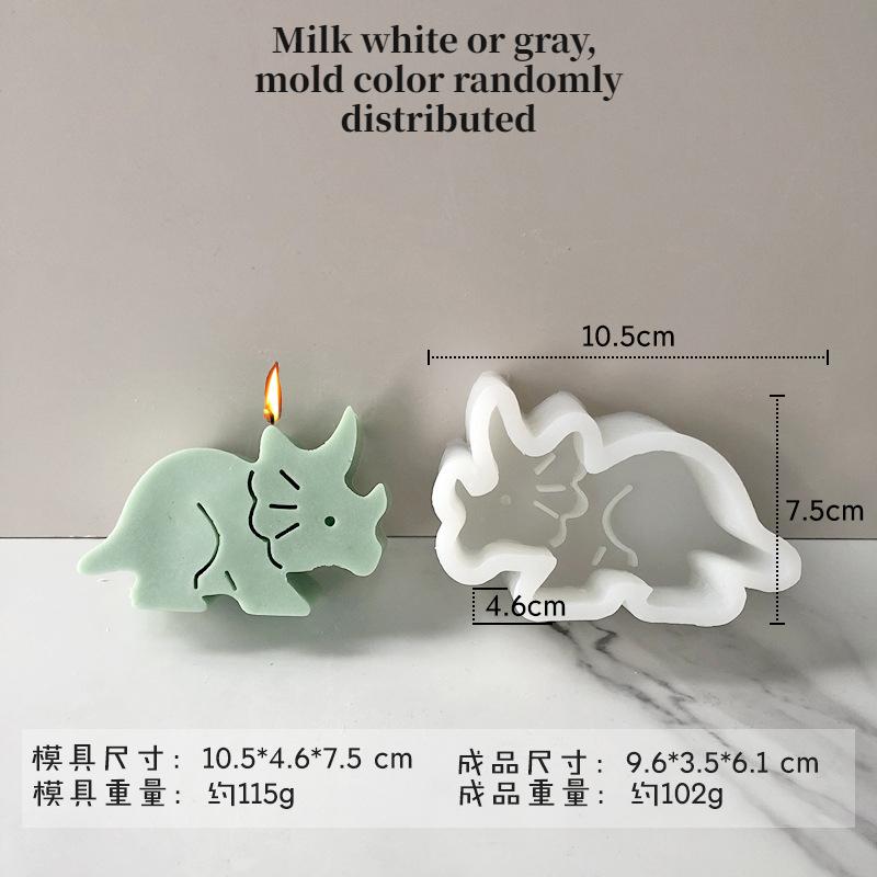 Dinosaur Series Silicone Molds Various Animal Aromatherapy Candles Plaster Resin Decoration Making Supplies Home Handmade Gifts