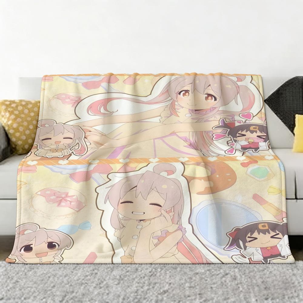 Anime O-Onimai Throw Soft Cozy Flannel Throw Blanket for Sofa Bedroom and More