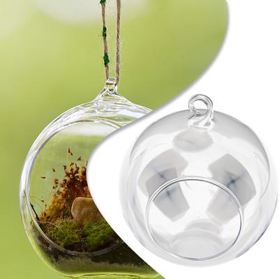 1 Stück Hängende Glaskugelvase Sukkulentenpflanzen Terrariumbehälter Blumentöpfe Gartendekoration Klarglas Borosilikatglas Topf