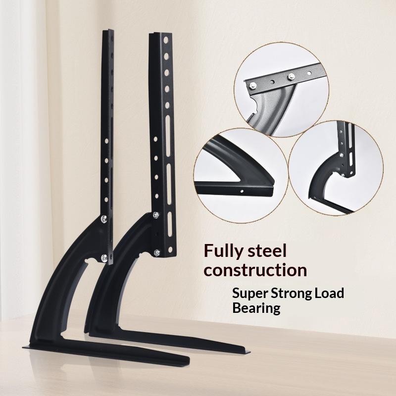 Adjustable Tv Stand Mount, Universal Tv Stand Bracket For 14 To 45/32 To 75In Monitor Flat Screen Tvs, Tv Legs, Holds Up To 30Kg