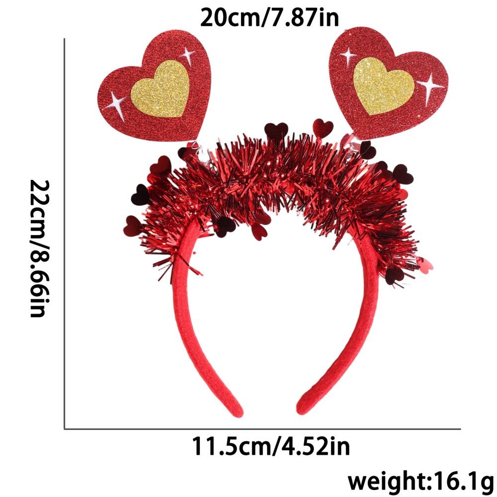 Wedding Decoration Headband  Love Heart Hair Hoop Party Supplies Headband Eye Catching Valentine S Day Headband For Photo
