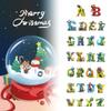Colorful Acrylic Alphabet Letters Car Hanging Ornament For Christmas Home Decoration