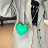 Cute Mini Heart Shaped Shoulder Sling Bag For Women In Colorful Pu Material