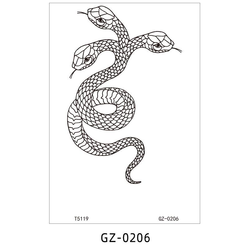 

Водостойкая тату-наклейка, травяная тату-наклейка с соком, мужская и женская татуировка, тату-наклейка, имитация татуировки 100 * 200MM (die)