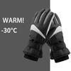 Skiing Women Men Motorcycle Gloves Winter Bicycle Thick Fleece Warm Gloves Tick Touch Screen Water Repellent Wind Shield Gloves Trendy