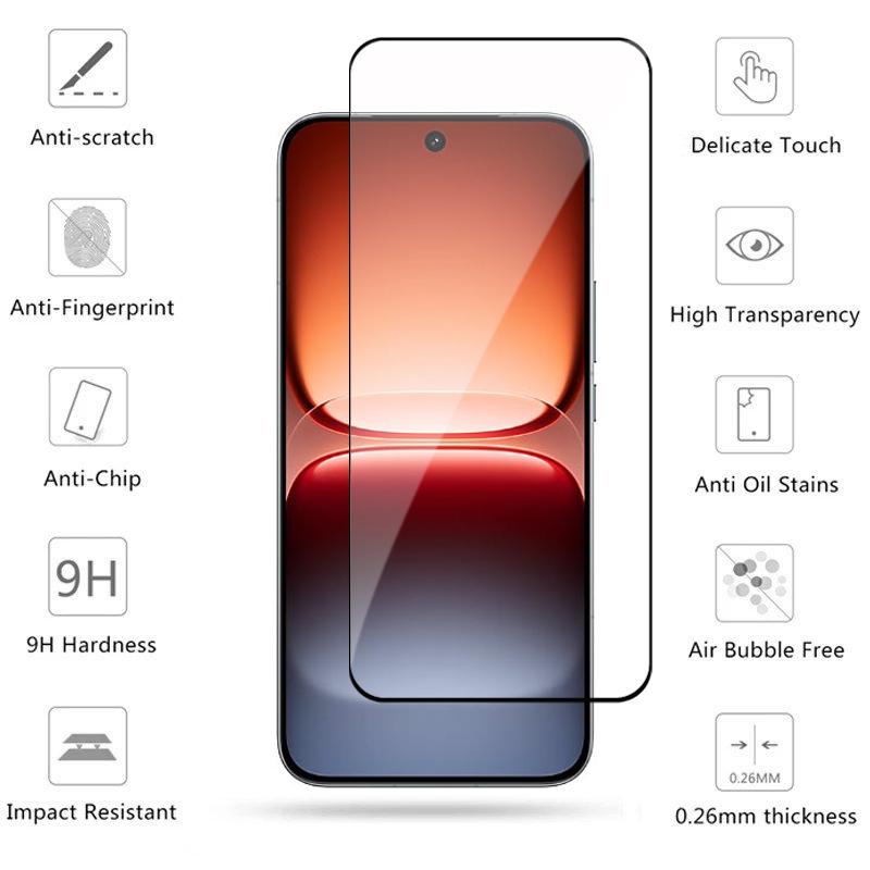 6in1 Glass For iQOO 15 Full Cover Tempered Glass iQOO 15 Screen Protector HD Protective Phone Lens Film For iQOO 15 Inch 6.85"
