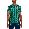 Nike T Shirts Men's Green Crew Neck Moderate Straight Fit DM9544-490