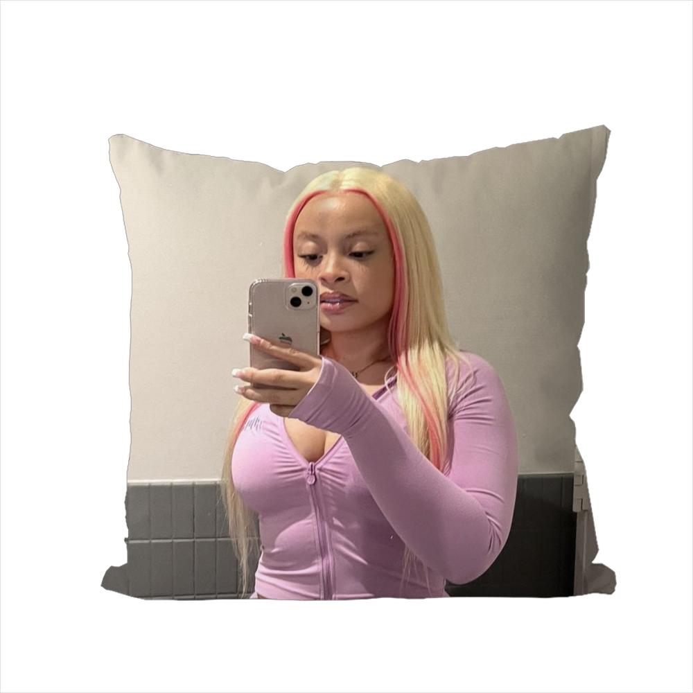 Singer Ice Spice Pillow Case For Car Sofa Decorative Home Doublesided Print Plush Square Throw Pillow Cushion Cover