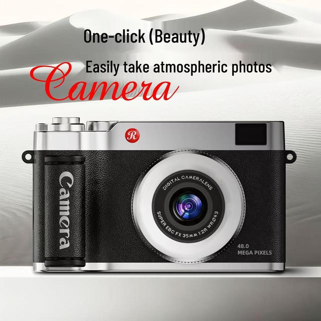 2026 Retro 4K HD Flip Screen Mirrorless Digital Camera for Students & Travel