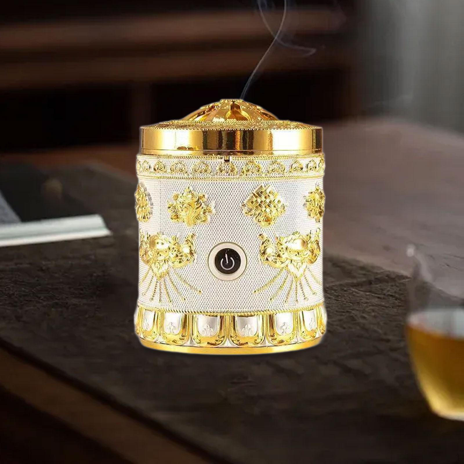 

Курильница из сплава в подарок, функция автоматического отключения и быстрого нагрева Silver Golden