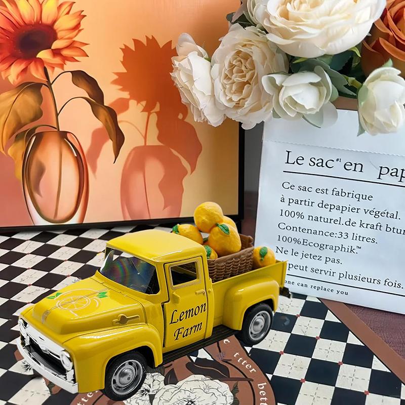 Decoración de Camión de Limones – Decoración de Coche de Limón de Verano, Adorno de Coche de Limón Fresco y Lindo, Decoración de Camión de Limón Amarillo