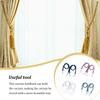 2 Pieces Home Hotel Polyester Curtain Holdback Living Room Bedroom Drape Tieback Decorative Holder Waved Rope Decor