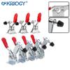 GH-201 Horizontal Toggle Clamp Quick-Release Toggle Clamps Set 27KG Vertical Toggle Clamp Hand Clip Tool Clamps for Woodworking