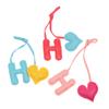 Leather Keychain Heart Letter Charm Pendant Keyring Fashion Simple All-Matching Bag Decoration Jewelry Accessories