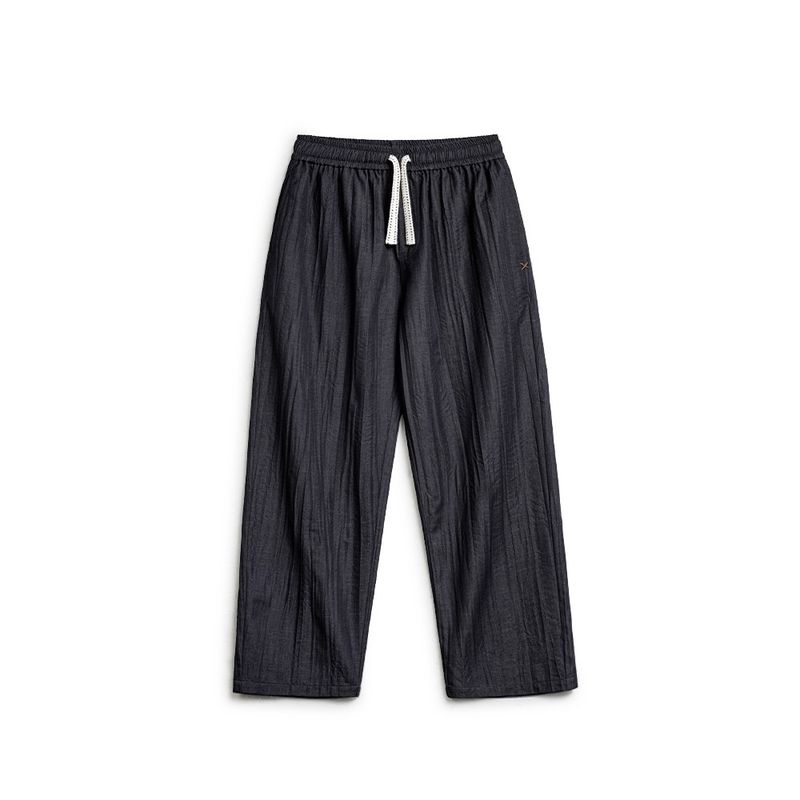 

Madden Parka American Casual Water Ripple Ruched Meditation Pants Japanese Style Relaxed Cityboy Casual Pants Men Autumn Summer Ink color] L