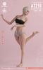 Figura de Ação em Escala Worldbox AT210 Corpo Feminino de Cintura Fina e Roupas Não [TOYBARJAPAN] 1/6 Beleza de Cintura de Abelha, Versão, Asiática/Ocidental (Cabeça Incluída)
