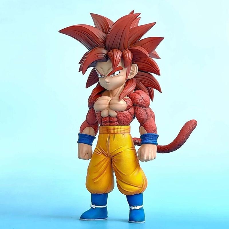 

17cm Super Four Goku Action Figure Dragon Ball Daima Super Saiyan Mini Doll Garage Package Statue Model Decoration Collection Gifts