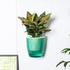 Self Watering Wall Mounted Flower Pot Double-Layer Root-Rotproof Plant Pot with Transparent Water Level for Indoor Plants Balcony Office Decor
