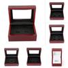Fashion Casket Jewelry Simple Exquisite Girls Ring Jewelry Porous Set Mahogany