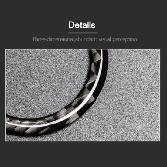 Luxury Carbon Fiber Car Engine Start Button Cover For Benz C E W204 E213 2016-21