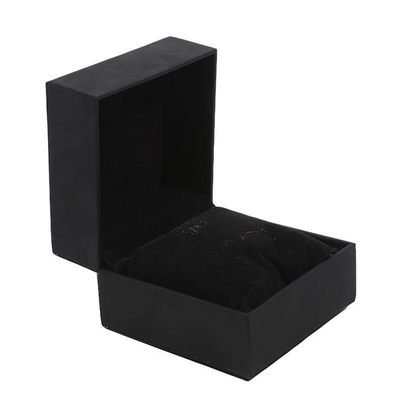Black PU Leather Watch Gift Box - Single Wristwatch Display Case With Pillow Clamshell Organizer For Men Luxury