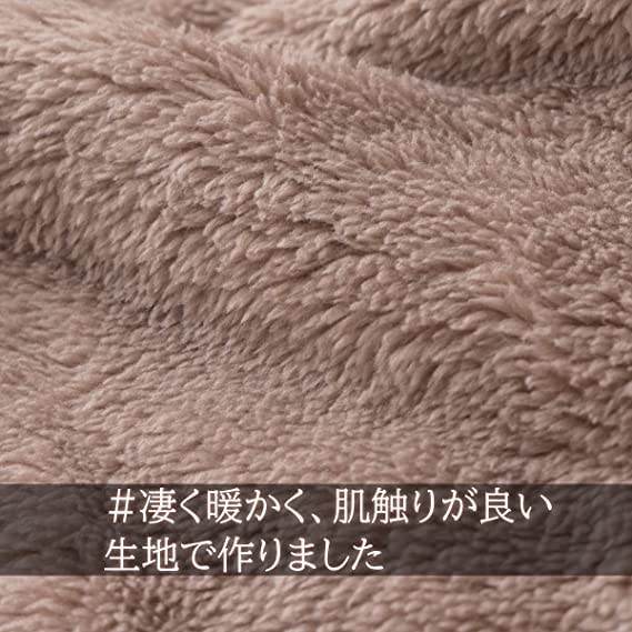 Aunii Skóra owcza i Spodnie Ciepłe Długie Długie Klasyczne Długie Luźne Miękkie Gładkie Zimowe 8359 Damska Jesienno-Zimowa Piżama, Bluza z kapturem, Zestaw, Odzież domowa, Rękawy,