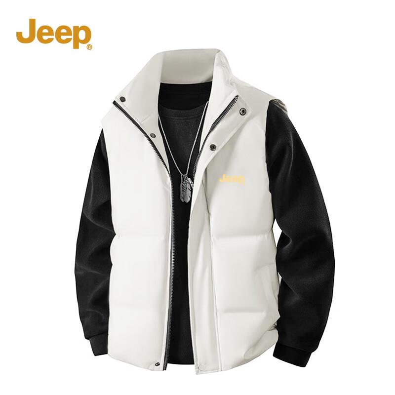 

JEEP Men s Stand-Collar Padded Vest M