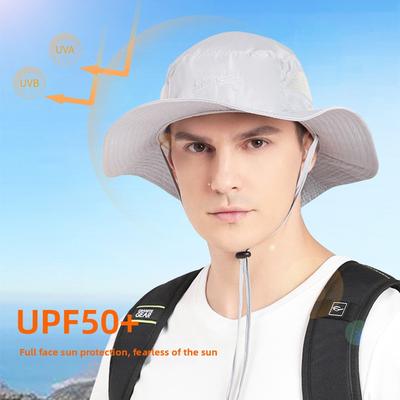 Outdoor Sunscreen Bucket Hat Spring and Summer Thin Big Brim Sun Hat Quick Drying