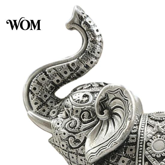 Feng Shui Ornaments Elephant Figurine, Luck Charm Sculpture, Versatile Indoor Outdoor Decor for Entryway Interior Ornament Car Tabletop Living