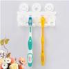 Suction Cup Cartoon Toothbrush Holder Cute Smiley Toothbrush Holder Plastic Small Character Toothbrush Hanging Toothbrush Holder