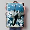 F Eagle Tinplate Poster Custom Wall Art Vintage Metal Signs Retro Tin Plaque for Gaming Decoration Room Bathroom Decor House