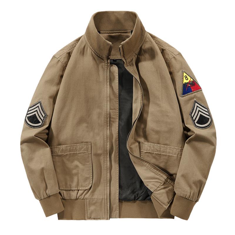 Mad Fury Men's M1942 Retro Military Jacket - MA1 Pilot & Baseball Style