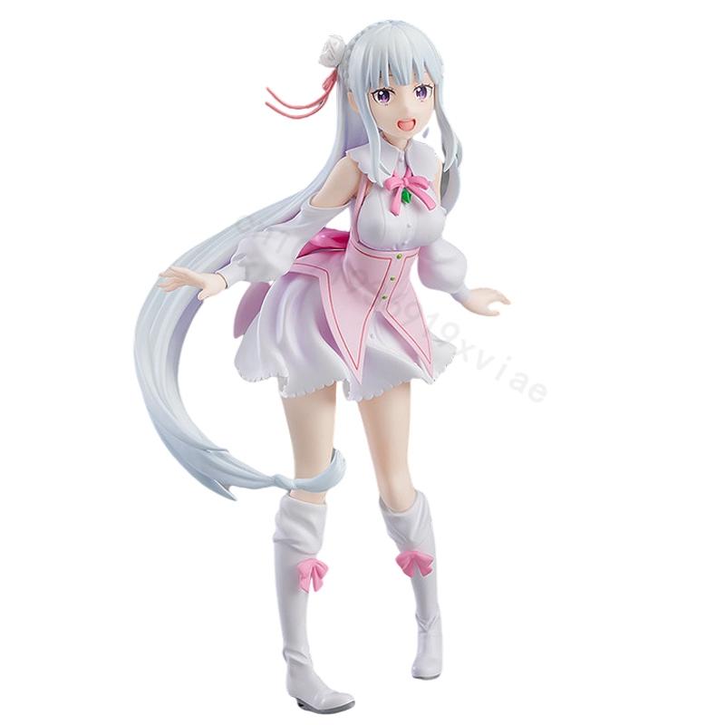 17Cm Re: Zero Starting Life In Another World Anime Figurine Emilia Action Figures Kawaii Memory Snow Emilia Collection Model Toys