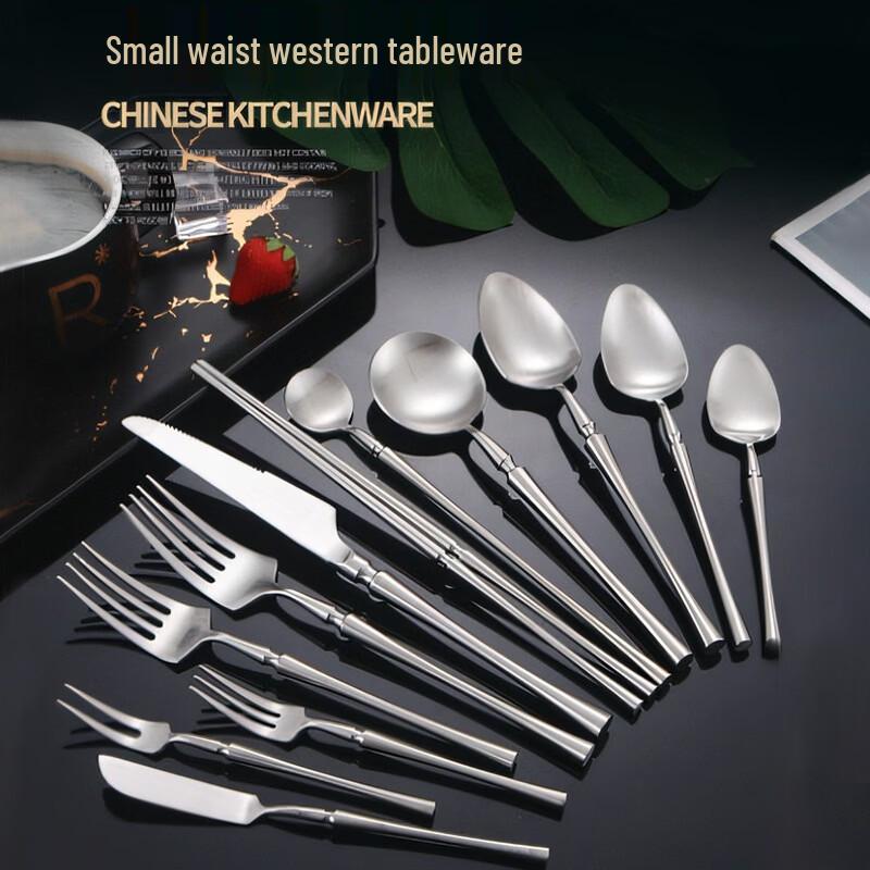 Abay Slim Waist 304 Stainless Steel Tea Fork Set